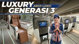 Naik Kereta Mahal Luxury Generasi 3 Argo Lawu Solo Jakarta [upl. by Nwahsir167]