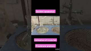 Soxhlet apparatus estimation of crude fat proximate analysis animalnutrition [upl. by Nnaecarg779]