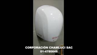 SECADOR DE MANOS AIRFORCE MARCA WORLD DRYER [upl. by Yennaiv]