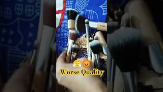 Makeup brushes from nykaa🙃😤😡worsereviewmakeupbrushexplorenykaa1million shorts [upl. by Irual]