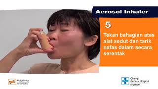 How to use a Metereddose Inhaler Malay [upl. by Rede167]