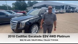 2018 Cadillac Escalade ESV 4WD Platinum for Sale [upl. by Aksoyn13]