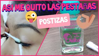 ✔️COMO QUITAR LAS PESTAÑAS POSTIZAS DE GRUPO👁️ SUPER FÁCIL😉CRISS LUNA [upl. by Asirrom]