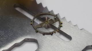 Removing mechanical watch hairspring Part II [upl. by Aisekal]