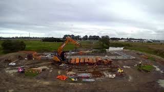 Pillars Road Fishway construction [upl. by Wareing]