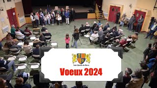 Voeux du maire de SaintQuentindeBaron maire le 12 janvier 2024 [upl. by Lyreb560]