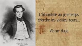 Lhirondelle au printemps cherche les vieilles tours Victor Hugo [upl. by Zoeller]