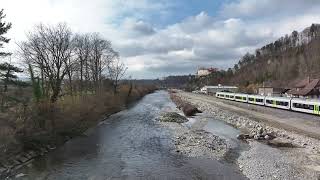 Hochwasserschutz Revitalisierung Sense Gemeindegrenze LaupenNeuenegg bis Sensebrücke 5m üWasser [upl. by Deryl882]