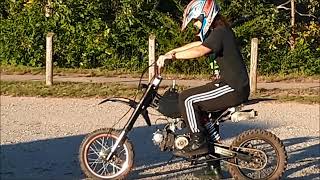 Tao Tao DB17 125cc Pit Bike  Dirt Bike First Time Riding [upl. by Silber]