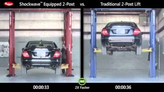 Rotary Lift Shockwave 2post Comparison Mercedes Benz [upl. by Sheela]