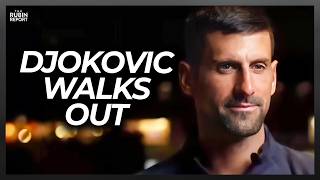 Host Goes Quiet as Novak Djokovic Walks Off Interview After Question Backfires [upl. by Billen]