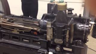 1860s Lenoir engine from the Deutz Technikum running  part 2 [upl. by Barcus]