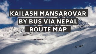 Kailash Kyirong overland bus tour by Nepal route map Traveldost 2024 [upl. by Monreal]