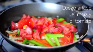 Cómo hacer fajitas vegetarianas  Recetas saludables [upl. by Atteval]