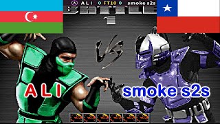 UMK3  A L I vs smoke s2s FT10 [upl. by Atirat]