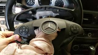 Mercedes GLK350 Steering Airbag Removal Overview x204 [upl. by Riamo]