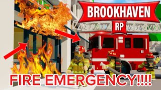 BROOKHAVEN🏡RP FIREFIGHTER IN BROOKHAVEN brookhaven roblox [upl. by Niraj80]