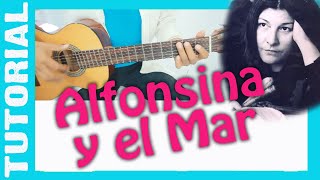 ALFONSINA Y EL MAR en guitarra TUTORIAL [upl. by Justine]