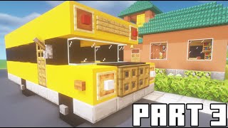 Minecraft Tutorial How To Make A School Bus quotSmall School Part 3quot [upl. by Ahcorb]