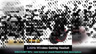 Picun G2 24G Wireless Gaming Headset Bluetooth He [upl. by Yesnel908]