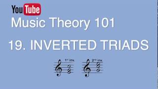 19 Triads in Inversion Figured Bass Music Theory 101 [upl. by Hill]