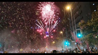 💥Año Nuevo 2019 😎 Santiago de CHILE 💗 Fuegos Artificiales Torre ENTEL🔵 [upl. by Ennelram]