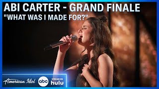 Abi Carter Reprises Her Audition Song quotWhat Was I Made Forquot At Grand Finale  American Idol 2024 [upl. by Ariamo894]