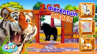 Dierentuin Dierengeluiden met Pretlettertjes • Wie Zit Daar Verstopt • deel 2 [upl. by Ethelind400]