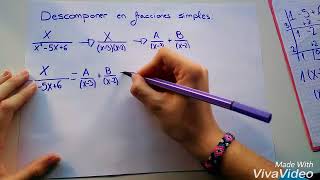 Descomponer en fracciones algebraicas simples Laura [upl. by Fabozzi]