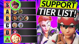 NEW SEASON 11 SUPPORT TIER LIST  BEST and WORST Heroes to Main  Overwatch 2 Guide [upl. by Hakan]