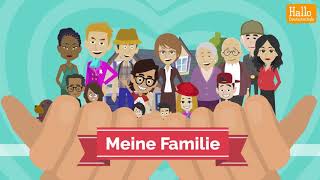 Deutsch lernen A11  Mein Onkel heisst Hanspeter Er mag Sport  Possessivartikel  Familie [upl. by Ahtela783]