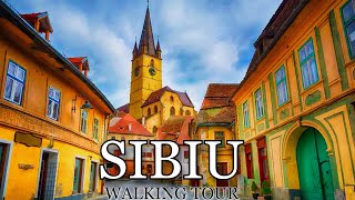 SIBIU Romania 4K  Walking Tour [upl. by Ahsienek81]