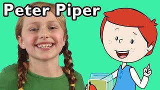 Peter Piper and More  Nursery Rhymes from Mother Goose Club [upl. by Ahsinauq]