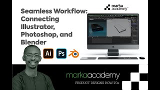 Seamless Workflow Connecting Illustrator Photoshop And Blender In 90 Seconds [upl. by Zales]