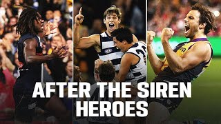 Greatest aftersiren goals through history  AFL [upl. by Alyakim]