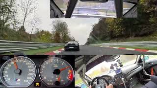 E46 M3 trying to keep up with 992 GT3 RS and 992 GT3 MR 🔥 Nürburgring Nordschleife BTG 01112024 [upl. by Snider]