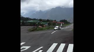 Sita air Dornier228 landing at TenzingHillary Airport lukla tenzing luklaairport planelanding [upl. by Trevar]