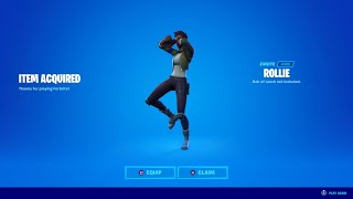 HOW TO GET NEW ROLLIE EMOTE IN FORTNITE [upl. by Nirrak]