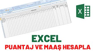 Excel Puantaj ve Maaş Hesaplama Tablosu  EXCEL Eğitim [upl. by Lebazej]