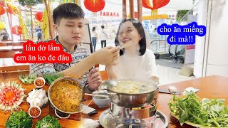 Vân Chảy Hết Nước Miếng Khi Nhìn GoGo TV Ăn Lẩu Cua Đồng [upl. by Aileon]