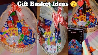 Snacks GIFT BASKET Ideas DIY Gift Basket Snacks Bouquet Tutorial Gift Basket Ideas Gift Hampers [upl. by Ilocin]