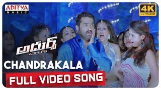 Chandrakala Full Video Song 4K  Adhurs Movie Video Songs  J rNTR Nayanatara Sheela [upl. by Aivatahs848]