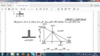 حساب الانظمة المثلثية بإستعمال برنامج MDSolids [upl. by Atikir]