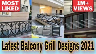 100 Balcony grill railing designbalconyglass railing design [upl. by Najram]