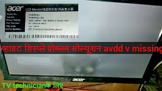 Acer monitor P166 HQL 155 inch  white display solutions  display repair stepbystep [upl. by Hayman]