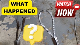 Garage Door Lift Cable Snapped In One Year WHAT HAPPENED [upl. by Jephum]