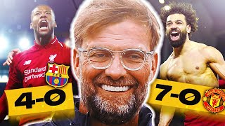 TOP 10 DES MEILLEURS MATCHS DE KLOPP À LIVERPOOL [upl. by Enyehc]