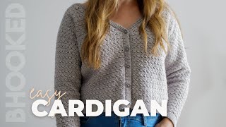 How to Crochet Your First Cardigan [upl. by Trebleht]