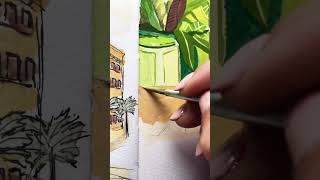 Arrietty ghibliart gouachepainting gouacheart studioghibli studioghibliart sketchbookart [upl. by Enahc]