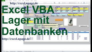 13 Lager Programm mit Datenbanken in Excel VBA selber erstellen [upl. by Philpot360]